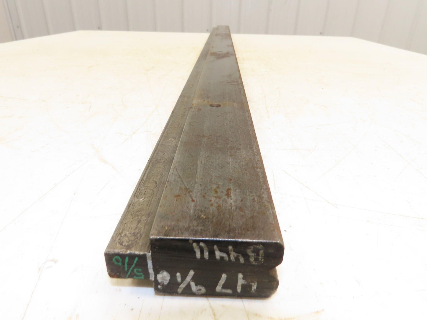 Press Brake Die 47-5/8" Long 90° V 5/16" W 1/8" D 1-3/4" H 1/2" Tang