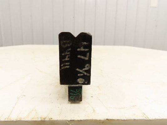 Press Brake Die 47-5/8" Long 90° V 5/16" W 1/8" D 1-3/4" H 1/2" Tang