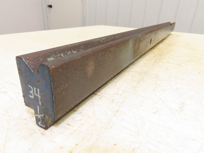 Press Brake Die 34-1/2" Long 90° V 3/4" W 3/8" D 1-3/4" H 1/2" Tang