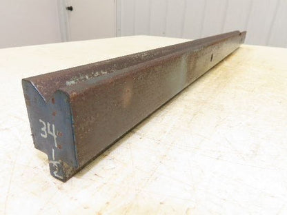 Press Brake Die 34-1/2" Long 90° V 3/4" W 3/8" D 1-3/4" H 1/2" Tang