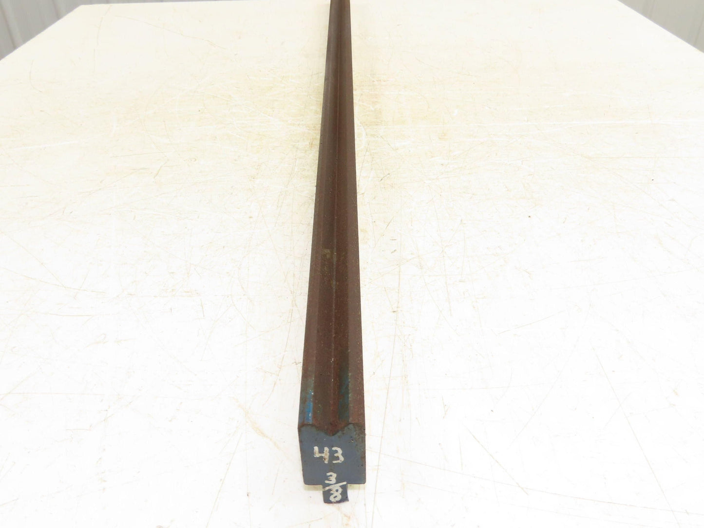 Press Brake Die 43-1/2" Long 90° V 11/16" W 5/16" D 1-13/16" H 1/2" Tang
