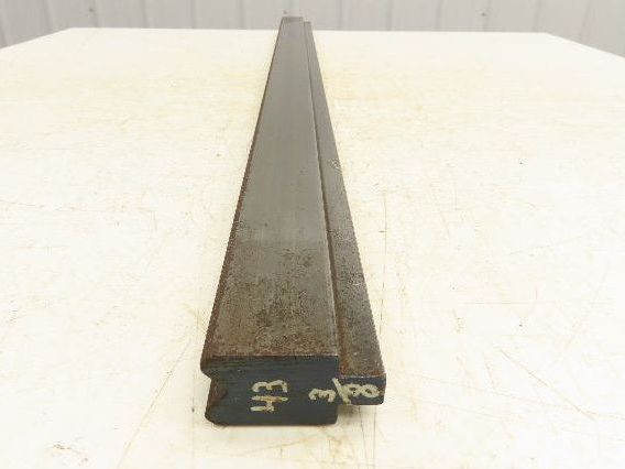 Press Brake Die 43-1/2" Long 90° V 11/16" W 5/16" D 1-13/16" H 1/2" Tang