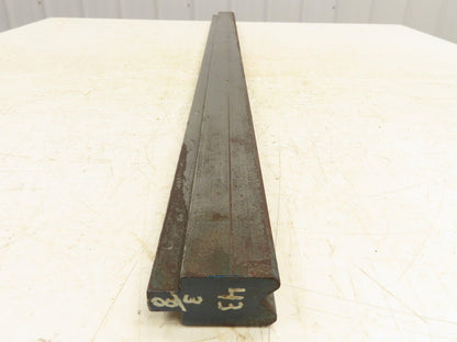 Press Brake Die 43-1/2" Long 90° V 11/16" W 5/16" D 1-13/16" H 1/2" Tang