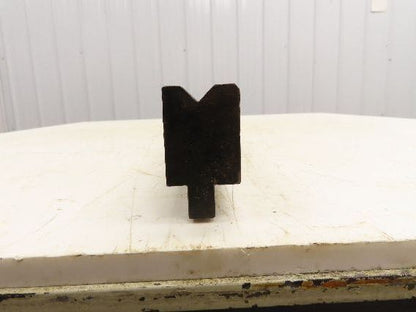Press Brake Die 45-5/8" Long 90° V 1/2" W 5/16" D 1-13/16" H 1/2" Tang