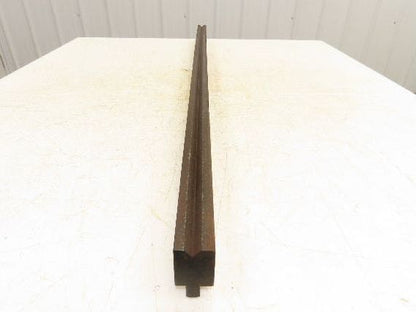 Press Brake Die 45-5/8" Long 90° V 1/2" W 5/16" D 1-13/16" H 1/2" Tang