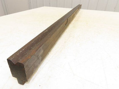 Press Brake Die 45-5/8" Long 90° V 1/2" W 5/16" D 1-13/16" H 1/2" Tang