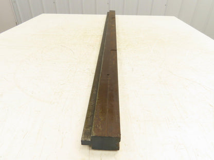 Press Brake Die 45-5/8" Long 90° V 1/2" W 5/16" D 1-13/16" H 1/2" Tang