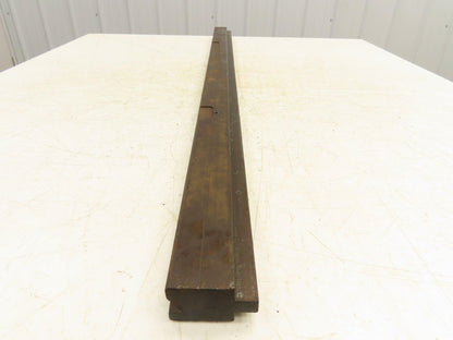 Press Brake Die 45-5/8" Long 90° V 1/2" W 5/16" D 1-13/16" H 1/2" Tang