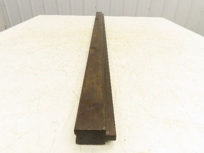 Press Brake Die 45-5/8" Long 90° V 1/2" W 5/16" D 1-13/16" H 1/2" Tang