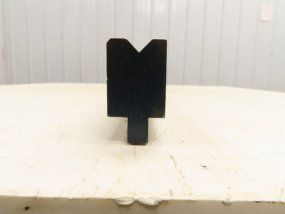 Press Brake Die 45-5/8" Long 90° V 1/2" W 5/16" D 1-13/16" H 1/2" Tang