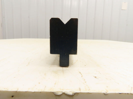 Press Brake Die 45-5/8" Long 90° V 1/2" W 5/16" D 1-13/16" H 1/2" Tang