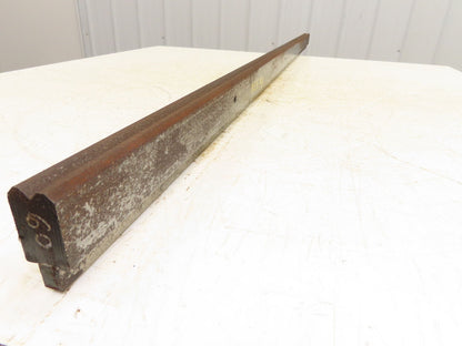 Press Brake Die 60" Long 90° V 3/8" W 3/16" D 1-3/4" H 1/2" Tang