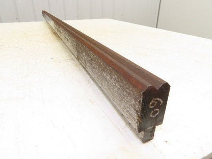 Press Brake Die 60" Long 90° V 3/8" W 3/16" D 1-3/4" H 1/2" Tang