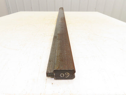 Press Brake Die 60" Long 90° V 3/8" W 3/16" D 1-3/4" H 1/2" Tang