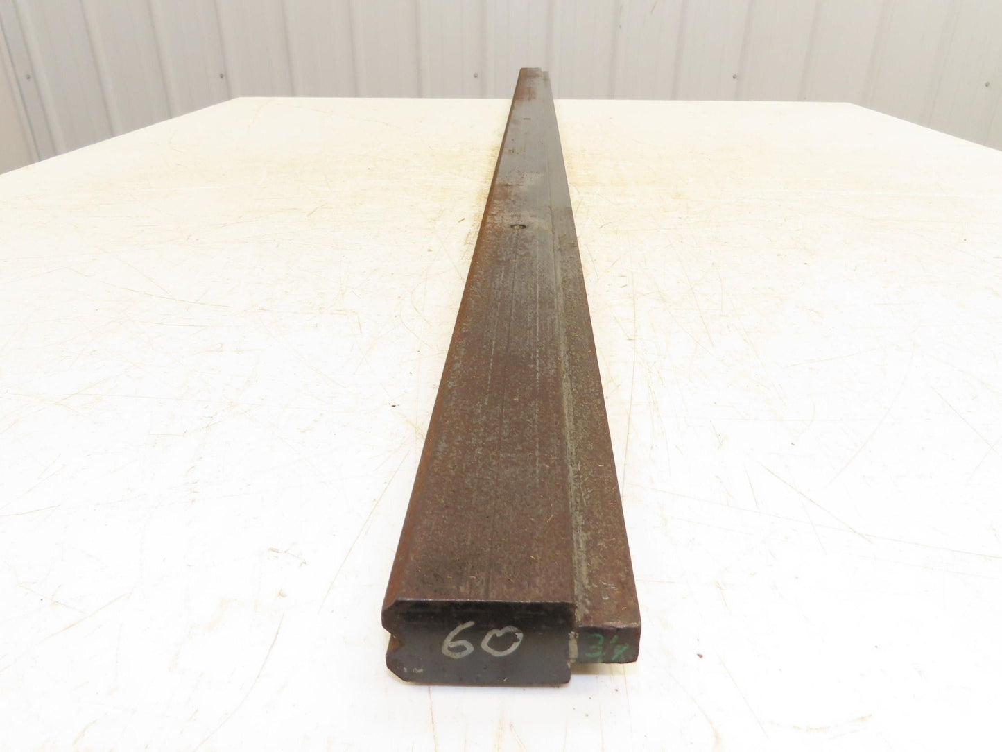 Press Brake Die 60" Long 90° V 3/8" W 3/16" D 1-3/4" H 1/2" Tang