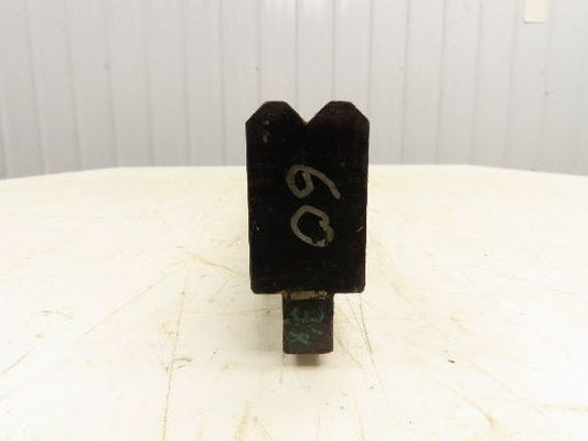 Press Brake Die 60" Long 90° V 3/8" W 3/16" D 1-3/4" H 1/2" Tang