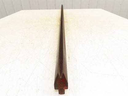 Press Brake Die 47-5/8" Long 30° V 1/4" W 7/16" D 1-3/4" H 1/2" Tang