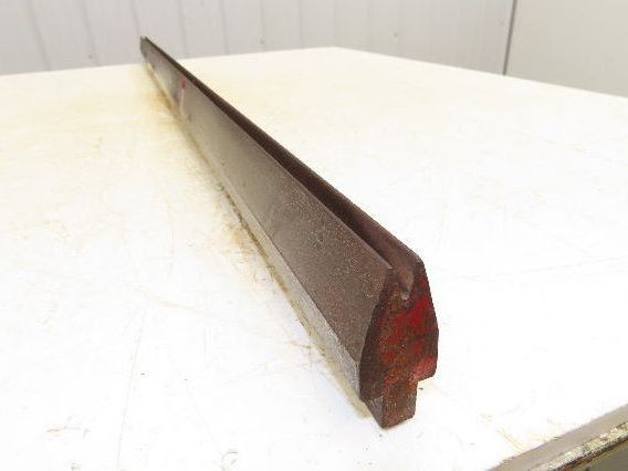 Press Brake Die 47-5/8" Long 30° V 1/4" W 7/16" D 1-3/4" H 1/2" Tang