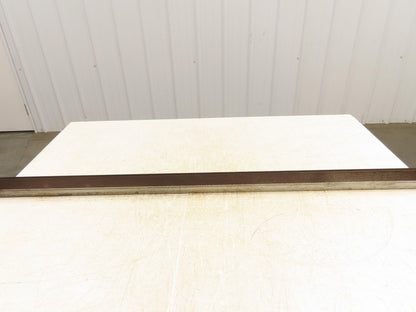 Press Brake Die 47-5/8" Long 30° V 1/4" W 7/16" D 1-3/4" H 1/2" Tang