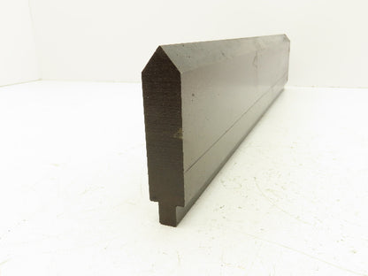 Press Brake Punch Die 22-7/16" Long 80° V 1" W 3-7/8" H 1/2" Tang