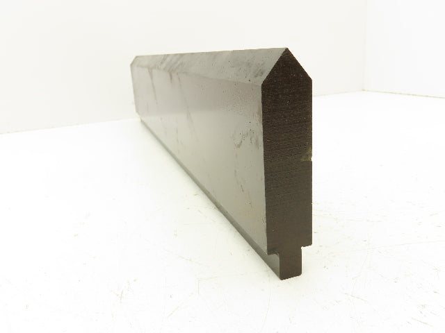Press Brake Punch Die 22-7/16" Long 80° V 1" W 3-7/8" H 1/2" Tang