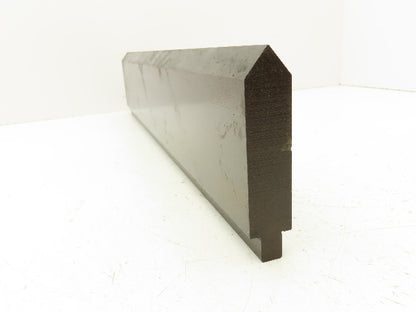 Press Brake Punch Die 22-7/16" Long 80° V 1" W 3-7/8" H 1/2" Tang
