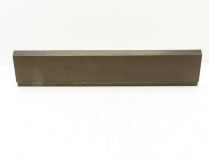 Press Brake Punch Die 22-7/16" Long 80° V 1" W 3-7/8" H 1/2" Tang