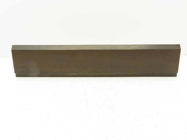 Press Brake Punch Die 22-7/16" Long 80° V 1" W 3-7/8" H 1/2" Tang