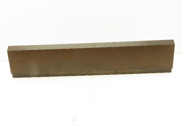 Press Brake Punch Die 22-7/16" Long 80° V 1" W 3-7/8" H 1/2" Tang