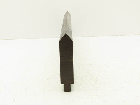 Press Brake Punch Die 22-7/16" Long 80° V 1" W 3-7/8" H 1/2" Tang