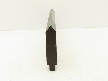 Press Brake Punch Die 22-7/16" Long 80° V 1" W 3-7/8" H 1/2" Tang