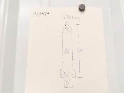 Press Brake Punch Die 47-13/16" Long 90° V 5/8" W 3-3/4" H 1/2" Tang 17/32" Tip