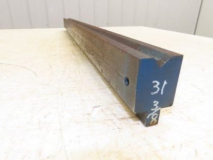 Press Brake Die 31-5/16" Long 90° V 1/2" W 5/16" D 1-3/4" H 1/2" Tang