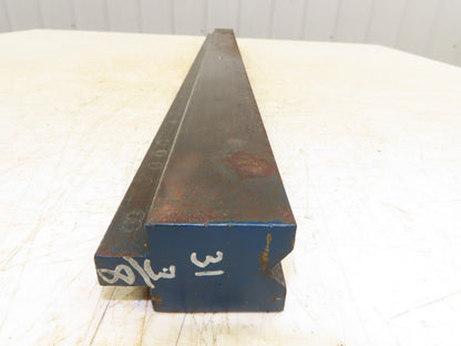 Press Brake Die 31-5/16" Long 90° V 1/2" W 5/16" D 1-3/4" H 1/2" Tang