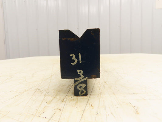 Press Brake Die 31-5/16" Long 90° V 1/2" W 5/16" D 1-3/4" H 1/2" Tang