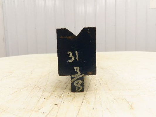 Press Brake Die 31-5/16" Long 90° V 1/2" W 5/16" D 1-3/4" H 1/2" Tang