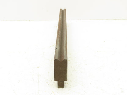 Press Brake Die 19-3/4" Long 90° V 7/16" W 1/4" D 1-13/16" H 1/2" Tang