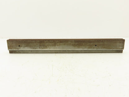 Press Brake Die 19-1/2" Long 90° V 5/16" W 1/8" D 1-3/4" H 1/2" Tang