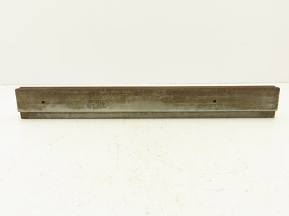 Press Brake Die 19-1/2" Long 90° V 5/16" W 1/8" D 1-3/4" H 1/2" Tang