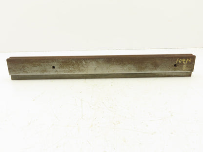 Press Brake Die 19-1/2" Long 90° V 5/16" W 1/8" D 1-3/4" H 1/2" Tang