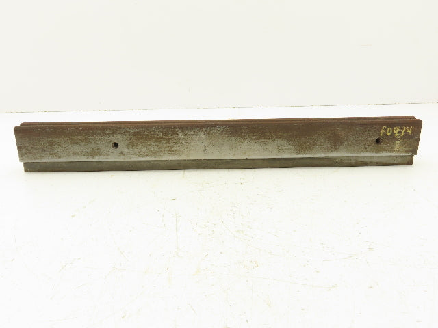 Press Brake Die 19-1/2" Long 90° V 5/16" W 1/8" D 1-3/4" H 1/2" Tang