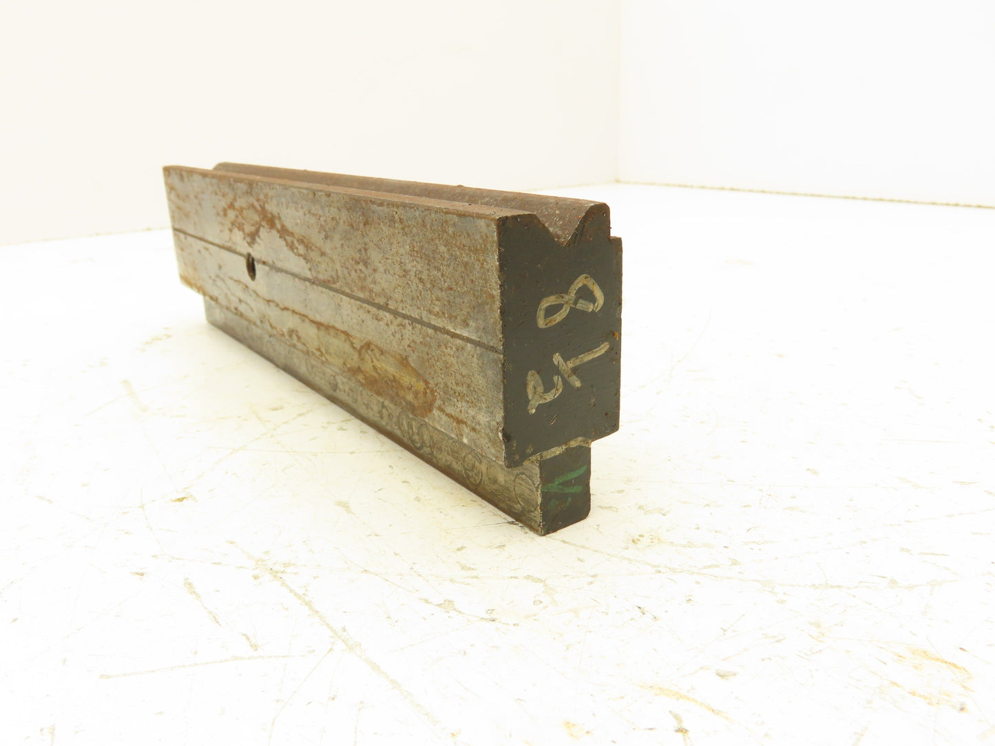 Press Brake Die 8-1/2" Long 90° V 1/2" W 1/4" D 1-3/4" H 1/2" Tang
