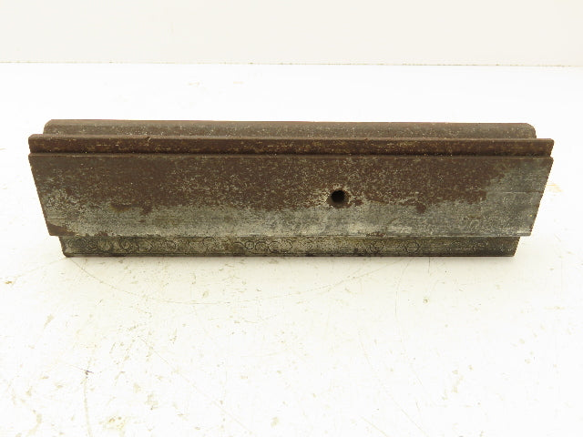 Press Brake Die 8-1/2" Long 90° V 1/2" W 1/4" D 1-3/4" H 1/2" Tang
