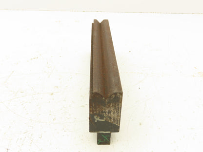 Press Brake Die 8-1/2" Long 90° V 1/2" W 1/4" D 1-3/4" H 1/2" Tang