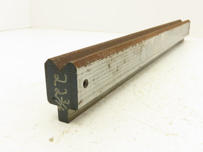 Press Brake Die 22-1/4" Long 90° V 11/16" W 3/8" D 1-3/4" H 1/2" Tang