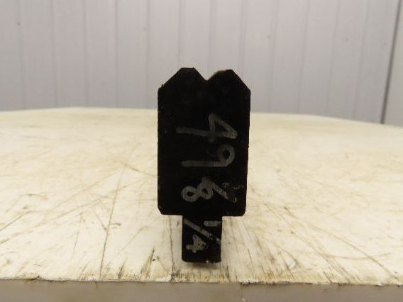 Press Brake Die 49-1/16" Long 90° V 1/4" W 1/8" D 1-3/4" H 1/2" Tang