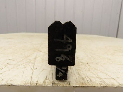 Press Brake Die 49-1/16" Long 90° V 1/4" W 1/8" D 1-3/4" H 1/2" Tang