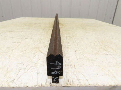 Press Brake Die 49-1/16" Long 90° V 1/4" W 1/8" D 1-3/4" H 1/2" Tang