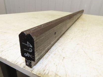 Press Brake Die 49-1/16" Long 90° V 1/4" W 1/8" D 1-3/4" H 1/2" Tang