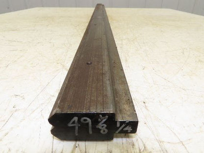 Press Brake Die 49-1/16" Long 90° V 1/4" W 1/8" D 1-3/4" H 1/2" Tang